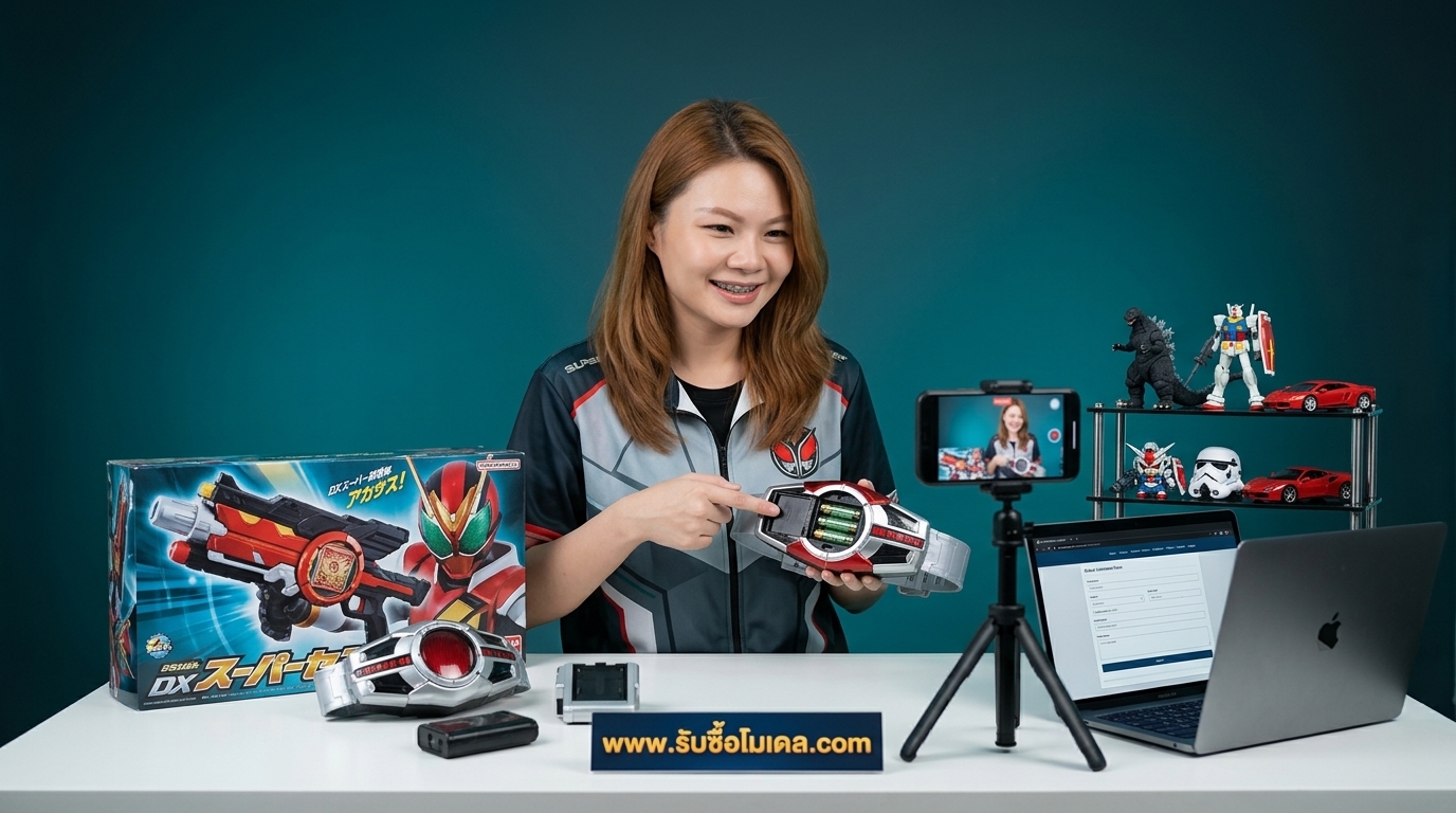รับซื้อคู่มือตรวจเช็กเข็มขัด CSM และดาบเซนไต ระบบไฟ-เสียง-กลไก ก่อนส่งประเมินรับซื้อของเล่นญี่ปุ่น