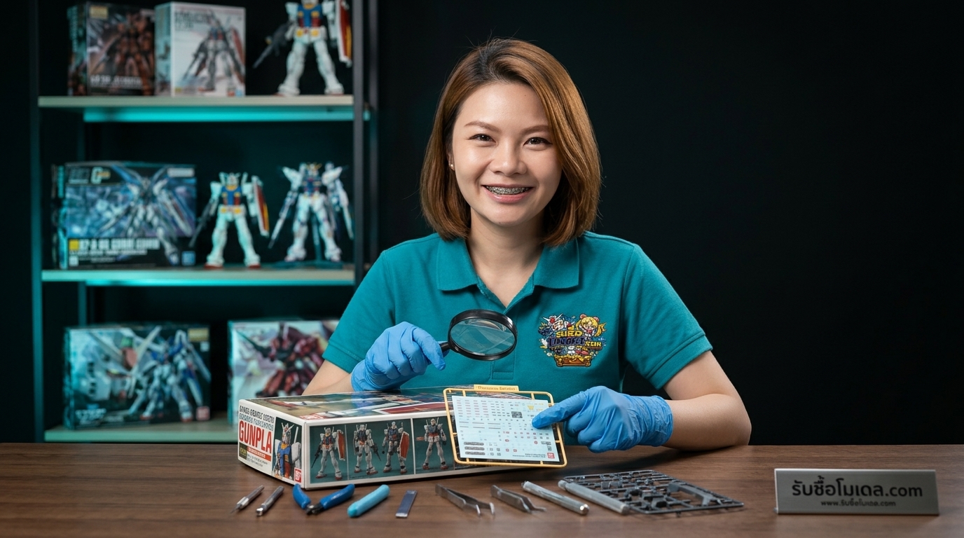 รับซื้อ P-Bandai และกันพลาวินเทจ เช็กรันเนอร์ ดีคอลน้ำ และกล่องคมอย่างไรก่อนส่งตีราคา